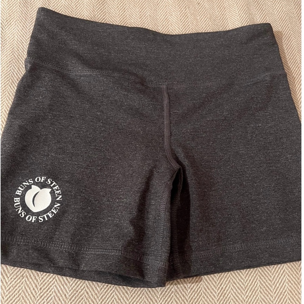 NEW NEVER WORN Small and Medium Dark Grey Buns Of Steen® Mid thigh shorts